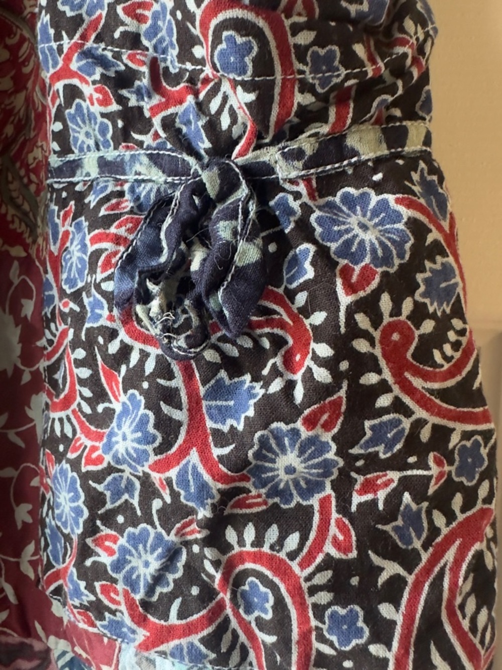 Hippie Forever Patchwork Harem Pants Womens Free Size Cotton Boho Jogger Multi - Picture 8 of 11